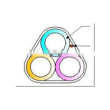 HDPE DB Series Tube Bundle 3-ways 14/10mm with PE Sheath 1.2mm With Trace Wire