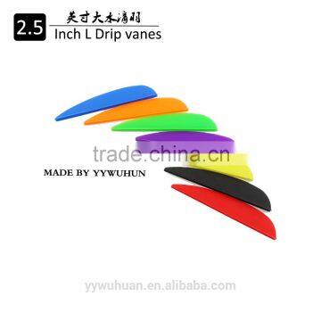 2.5inch drop arrow vane, fletching for carbon plastic arrow vanes