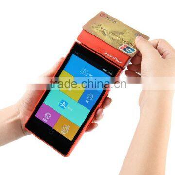 pos terminal with printer nfc rfid smart card /icc/msr card reader/4g/ wifi