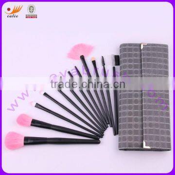 12pcs high quality fashion real hair makeup brushes