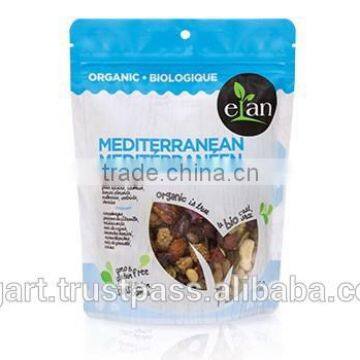 Organic Meditteranean trail mix in 150g bags