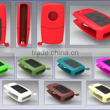 Newest silicone car key cover,fashion volkswagen key cover two colors style