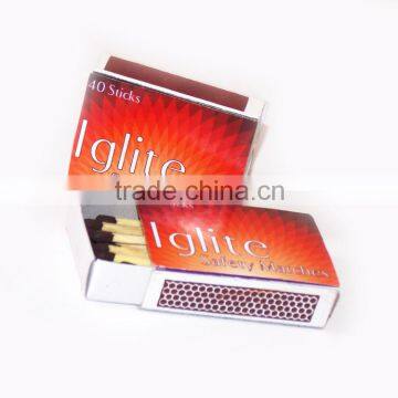 High Quality Wooden Safety Matches for Sale 2016