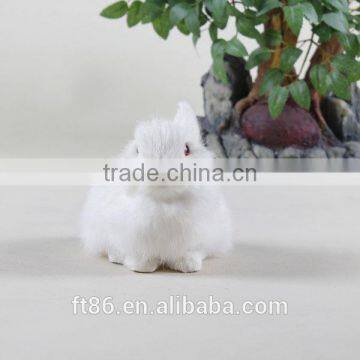 animal figures artificial animal bunny white rabbit with red eyes