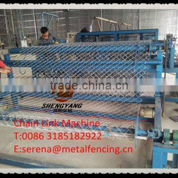 automatic weave chain link fence machine (pvc wire or galvanized wire)