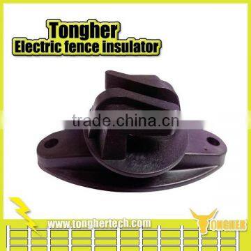 China Black high voltage polywire insulators for electric fencing posts