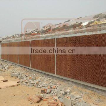 poultry farm equipment corrugated cellulose evaporative cooling pad