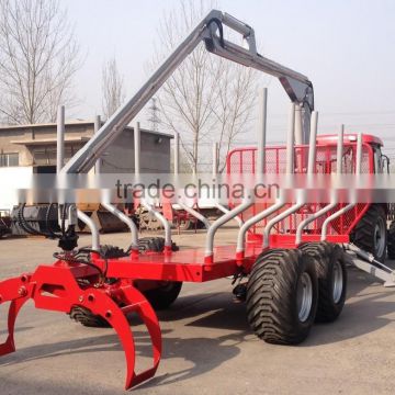 new design of forestry grapple for sale/timber trailer with crane