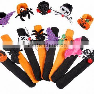 Shrapnel + Flannel San Wristband With Bat Pumpkin Ghost for Halloween Party School Kids Gift photo-2