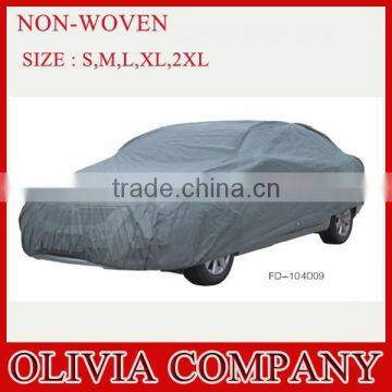 Functional waterproof car body cover with silvery