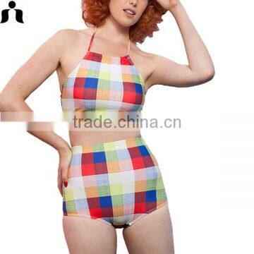 New Fashion Design Women Sexy 2016 High Waist Swim Wear photo-2