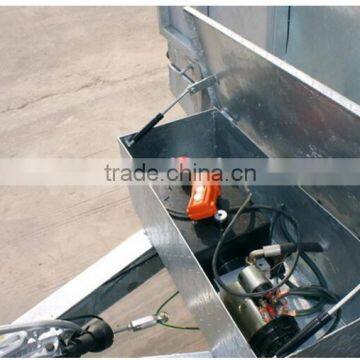 Fully Hot Deep Galvanized Tipping Trailer ,dump Wagon, Tandem Axles With Battary Oil Tank and Wire Mesh Fence photo-6
