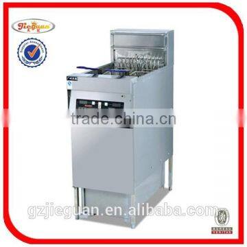 Stainless Steel Gas Deep Fryer With Temperature Controller Device in Guangzhou(GF-72A) photo-2
