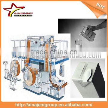 Aseptic brick shape carton box filling packing machine