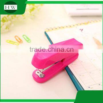 Plastic Mini Colorful Portable Office Stationery Manual Paper Stitcher Stapling Machine Stapler photo-4