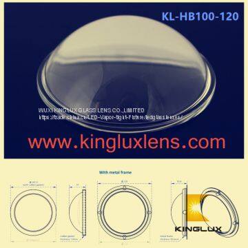 100mm optical led glass lens 120degree for 100w led flood light