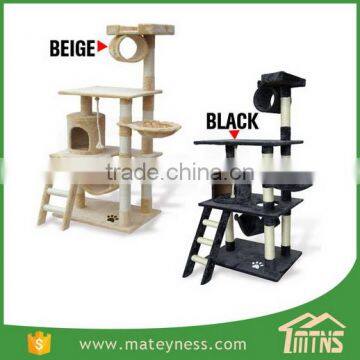 Cat Jumping Toy Scratching Wood Climbing Tower Cat Tree photo-4