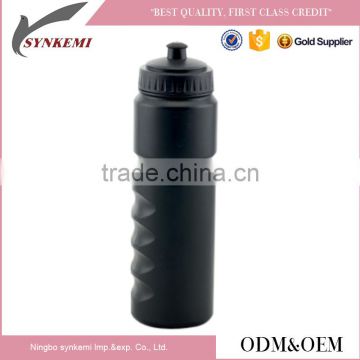 750ml All black plastic sport camping water bottle