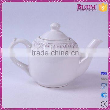 Cheap Chinese Custom White Ceramic Tea Pot photo-3