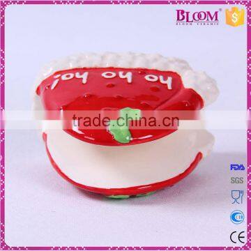 Small Christmas Ceramic Hat Desgin Napkin Holder photo-4