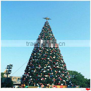 SJ2017500111 12m Tower Giant Christmas Tree Fake Green Christmas Tree for Christmas Festival