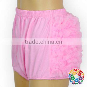 Plus Size Women Ruffle Bloomer Pink Organic Cotton Panties Wholesale Women Underwear photo-4