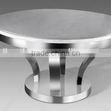 Round Dining table with metal base