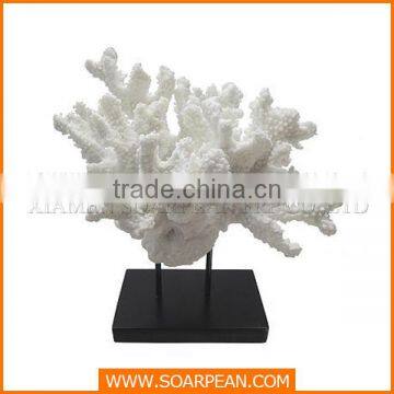 White Resin Fake Coral Animal Sculpture Indoor Decoartion photo-4