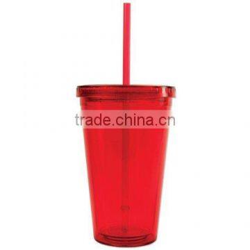 FDA Approved Bpa Free Colorful Plastic Tumblers With Straw Lid photo-6