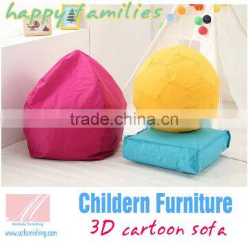 2016 new colorful cartoon children safe lazy bean bag kids sofa nursery school indoor playground 2016 new kid furniture toy