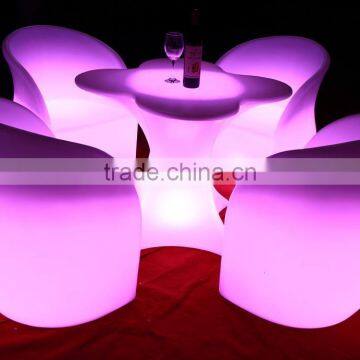 flower shaped tables and chairs for events