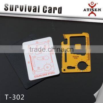 Colorfull Gold Stainless Steel Multi-functional in One Survival Porket Knife photo-2