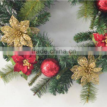 Multicategory and Colorful Round Pinecone Christmas Flower Wreath for Door photo-6