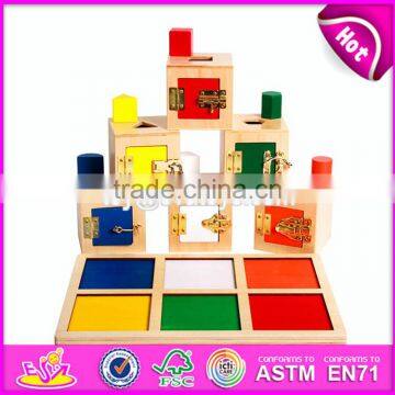 2017 New Design Children Educational Blocks Box Wooden Best Montessori Toys W12F002 photo-4