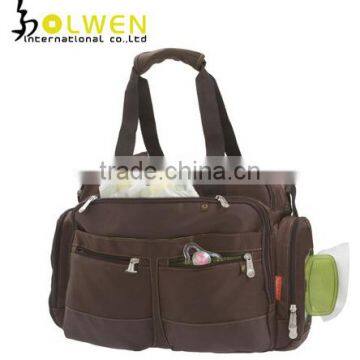 Custom Brown Diaper Bag