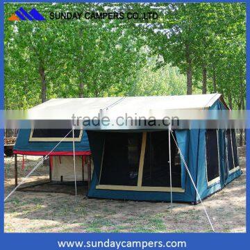 2017 top selling hard floor camper trailer tent top camping with family