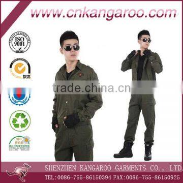 US Outdoor 100%cotton solod color army uniform