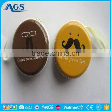 Funny Smiling Face Yellow Round Coin Purse photo-5