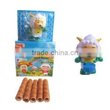 Egg Roll Cream Biscuit With Lovely Sheep Toy