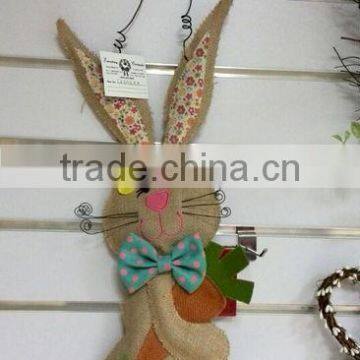 creative halloween item burlap sign rabbit shape