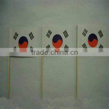 Promational Bulk Food Paper World Toothpick With Flag