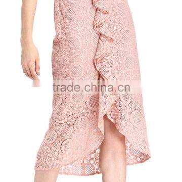 2017 Casual Lace Design Pattern Cloth Woman Dress photo-3