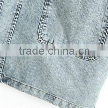 2015 Summer Sleeveless Women's Clothing Garment Apparel Direct Factory OEM/ODM Manufacturing Modern Design Blouse in Jean photo-3