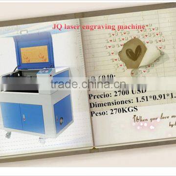 JQ6040 Mini Laser Cutting Machine for Double - Color/wood Planks/paper/leather photo-2