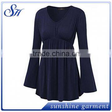 New Casual Design Blouses Fashion Style Round Bottom 2017 for Women photo-4