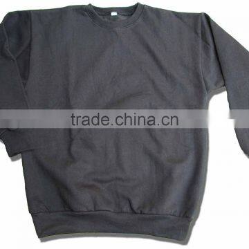 Unisex Pullover Sweatshirt Round Neck Black Color