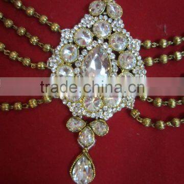 POLKI TIKA GOLD TONE Hair Accessory photo-3