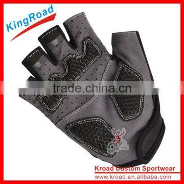 Wholesale Leisure Travel Bicycles Fingerless Gym Cycling Gloves Custom photo-2