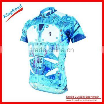 Custom made Professional ladies cycling short sleeve jersey