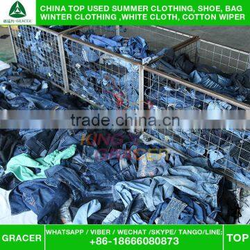 Second Hand High Quality Ladies Jeans Pants Used Clothing Singapore Style photo-4